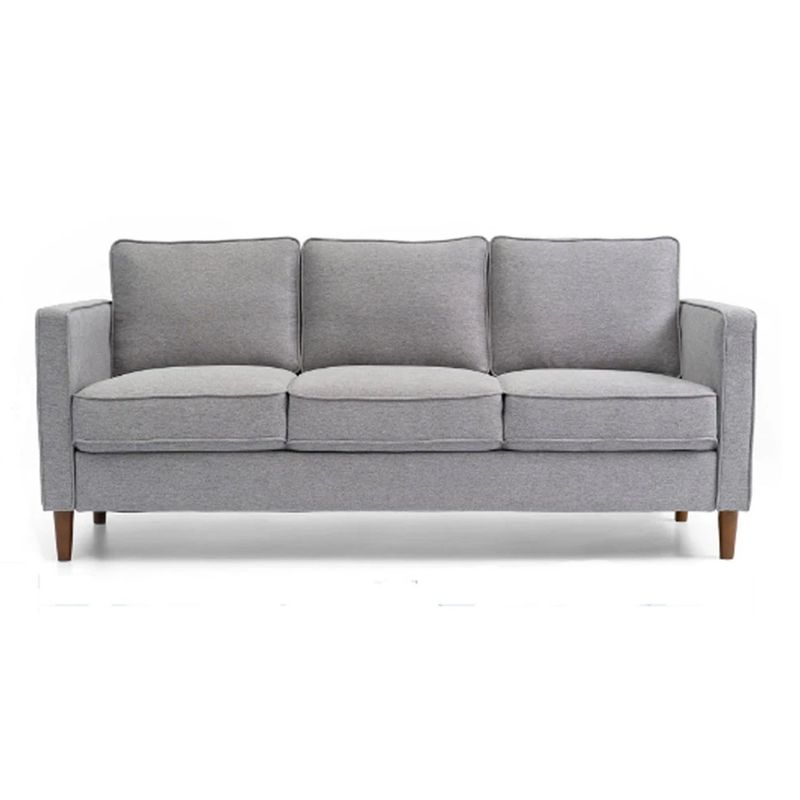 GENERICO - Sofá Aly 3 Puestos Moderno Tela Antifluidos 185x75x75 Gris