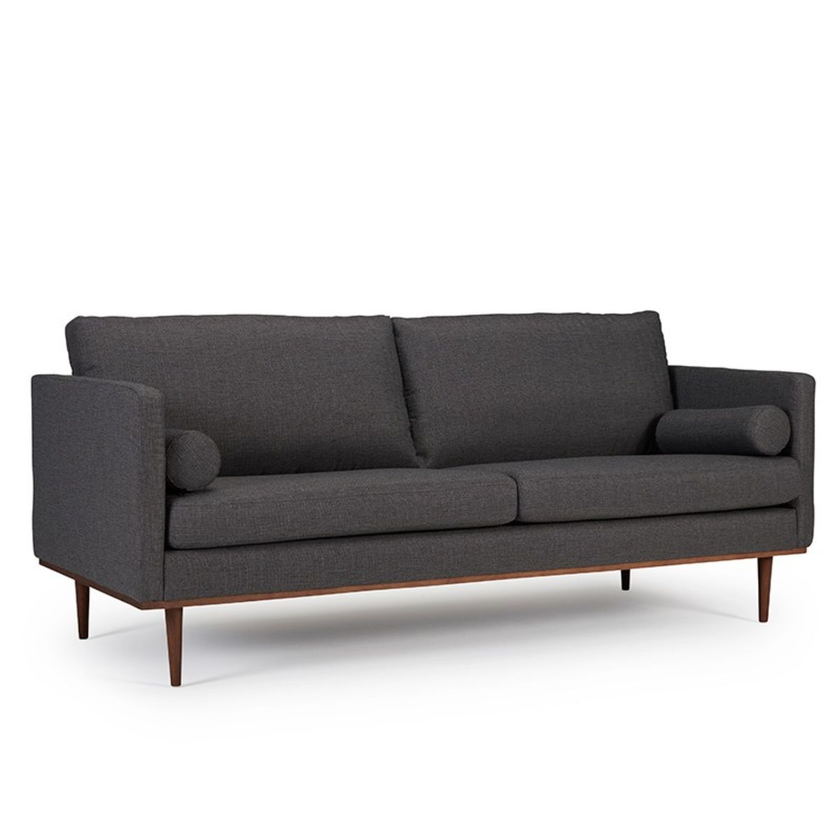 GENERICO - Sofá Iron 3 Puestos Moderno Tela Antifluidos 201x85x75 Gris