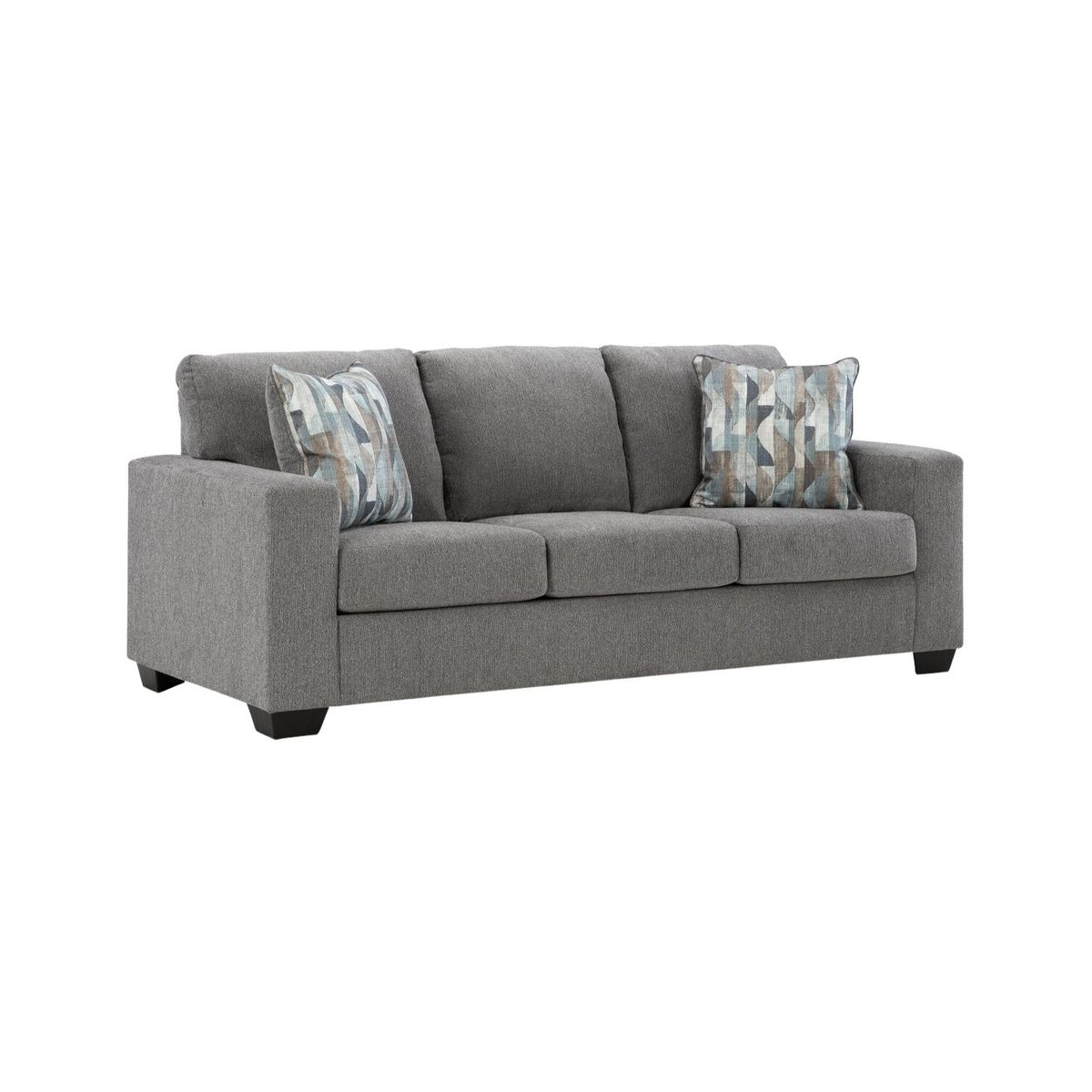 GENERICO - Sofá Berlín 3 Puestos Moderno Tela Antifluidos 215x96x93 Gris