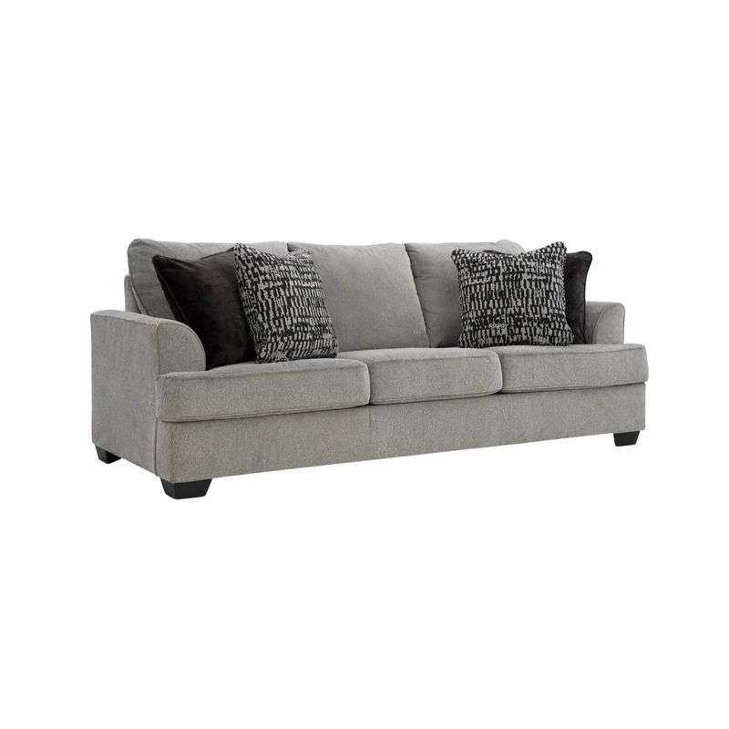GENERICO - Sofá Santorini 4 Puestos Moderno Tela Antifluidos 236x104x99 Gris