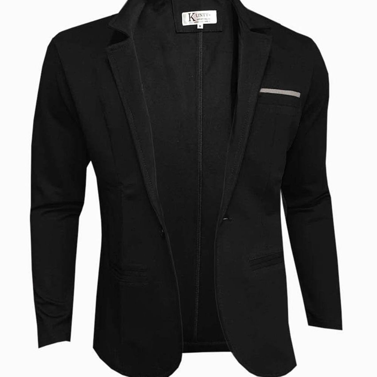 MODA EN CIRCUITO - Bleiser en PUNTO ROMA, Chaqueta Formal Para Hombre  de UN BOTÓN