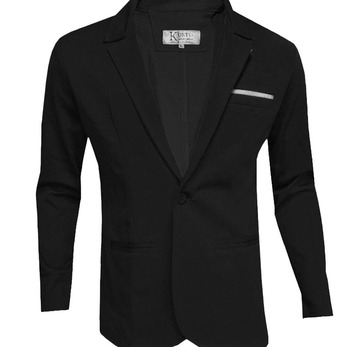 MODA EN CIRCUITO - Bleiser en PUNTO ROMA, Chaqueta Formal Para Hombre  de UN BOTÓN