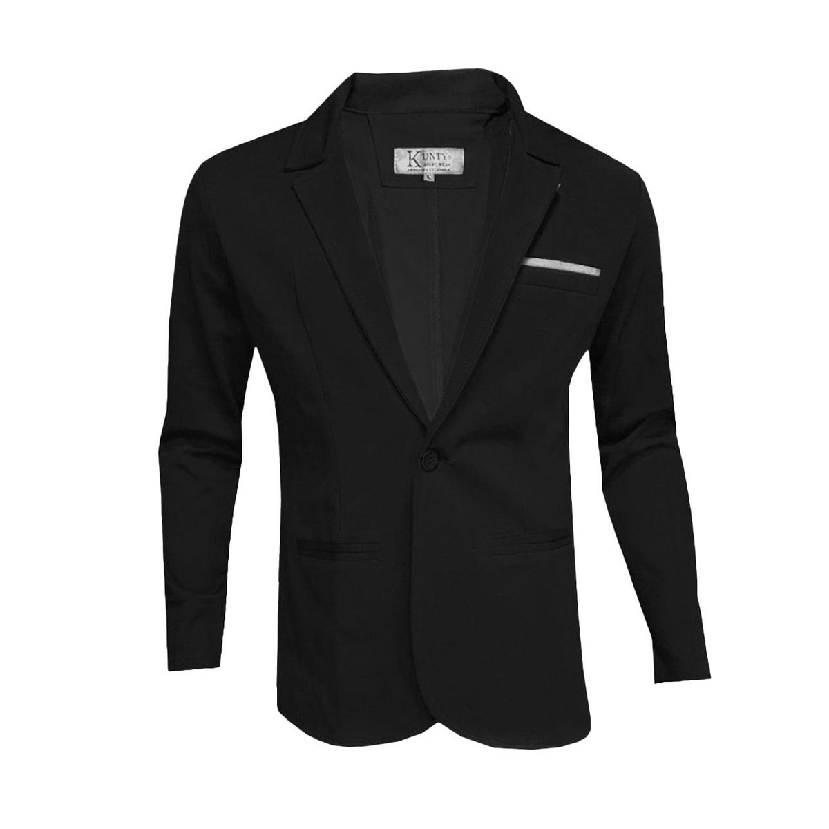 MODA EN CIRCUITO - Bleiser en PUNTO ROMA, Chaqueta Formal Para Hombre  de UN BOTÓN