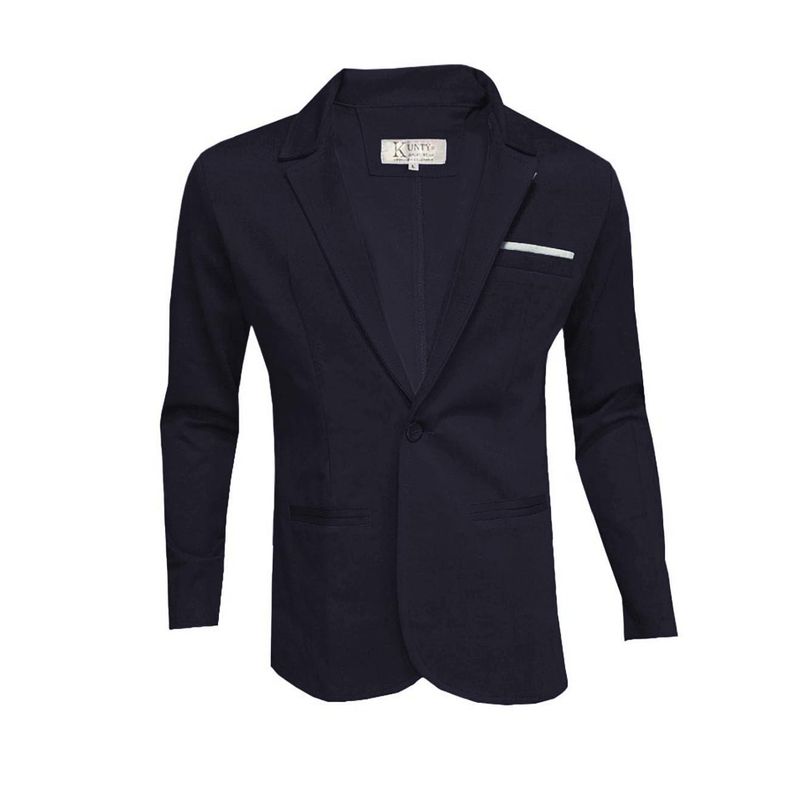 MODA EN CIRCUITO - Bleiser en PUNTO ROMA, Chaqueta Formal Para Hombre  de UN BOTÓN