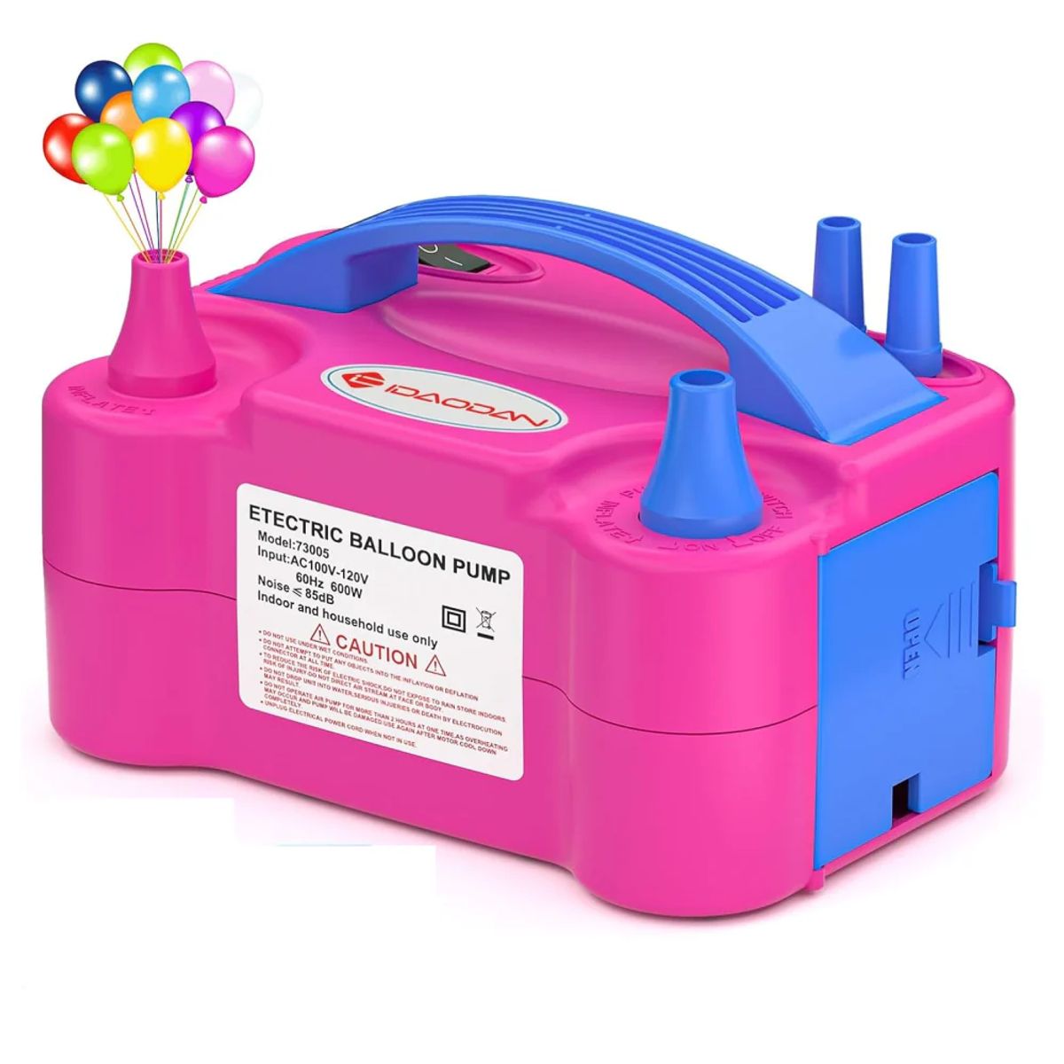 GENERICO - Bomba Eléctrica Inflador De Globos Doble Boquilla 110v