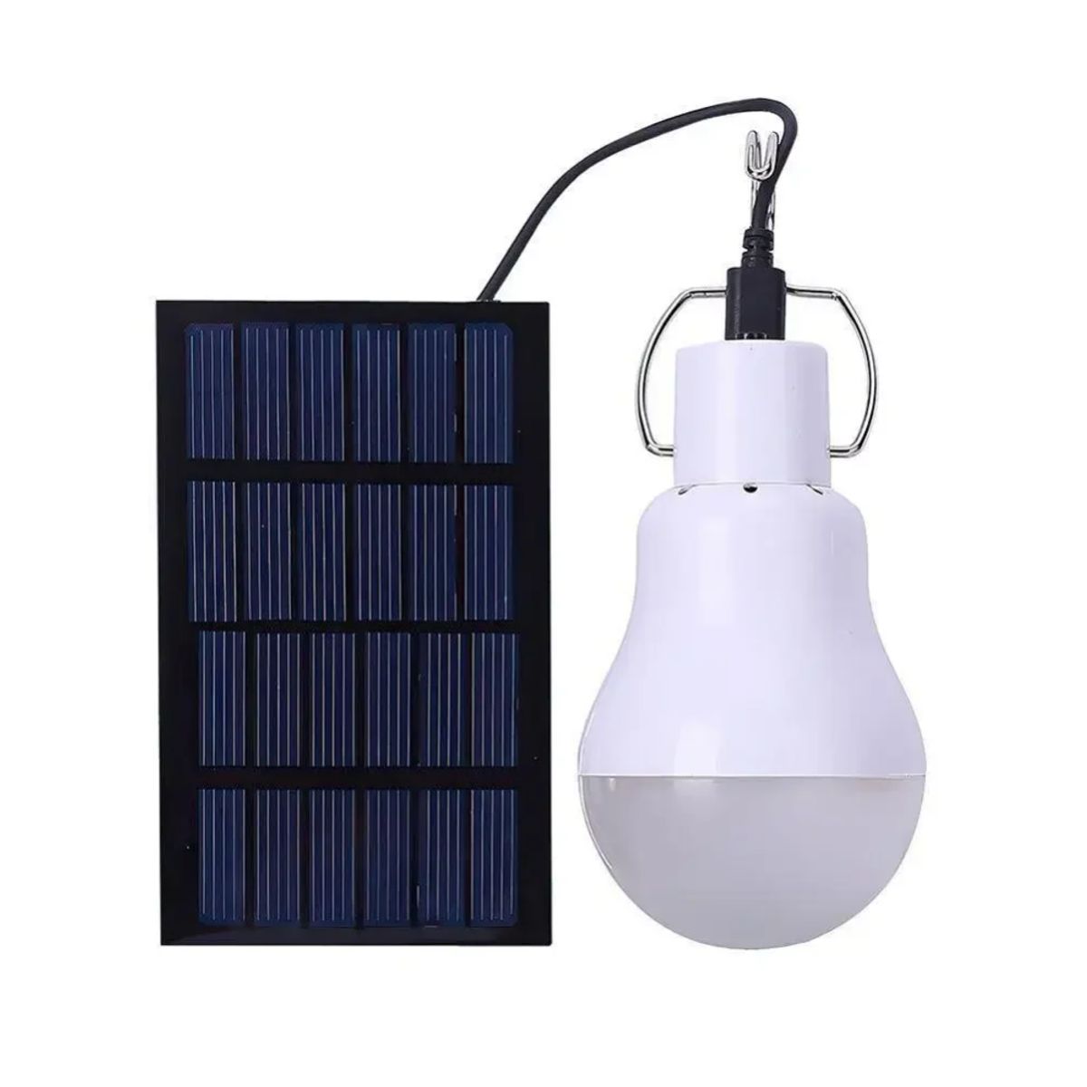 GENERICO - Bombillo Solar 10w Panel Y Usb Recargable De Larga Duración