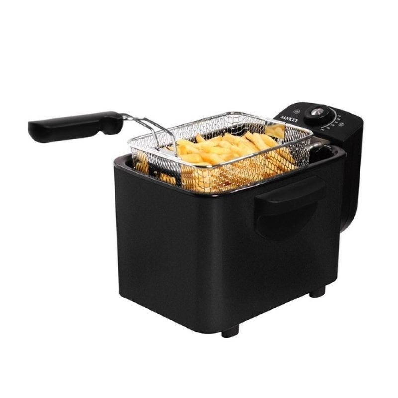 SANKEY - Freidora de Aceite de Alta eficiencia Acero Inoxidable Sankey 3 Litros
