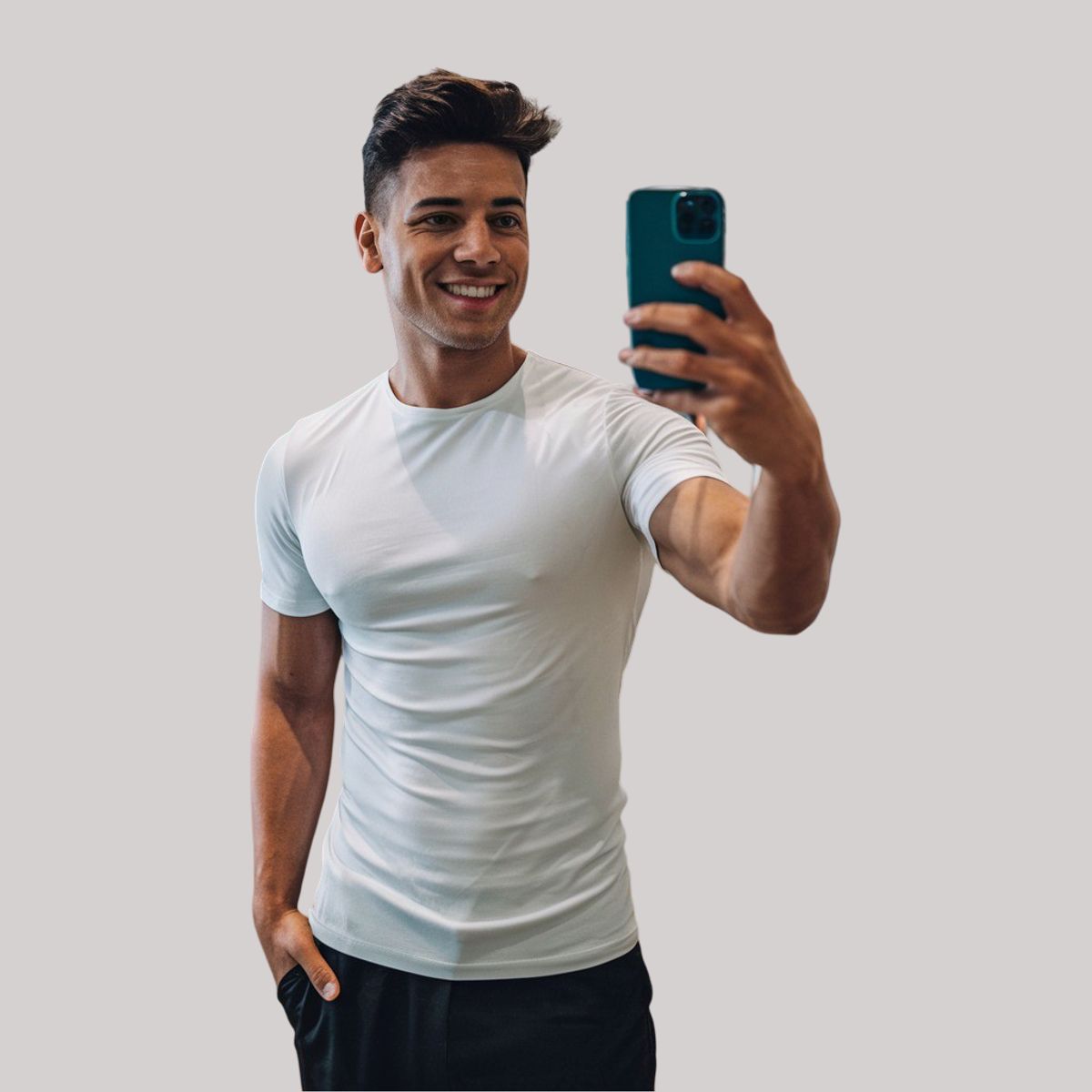 GENERICO - CAMISETA BLANCA EMPIRE - SLIM FIT