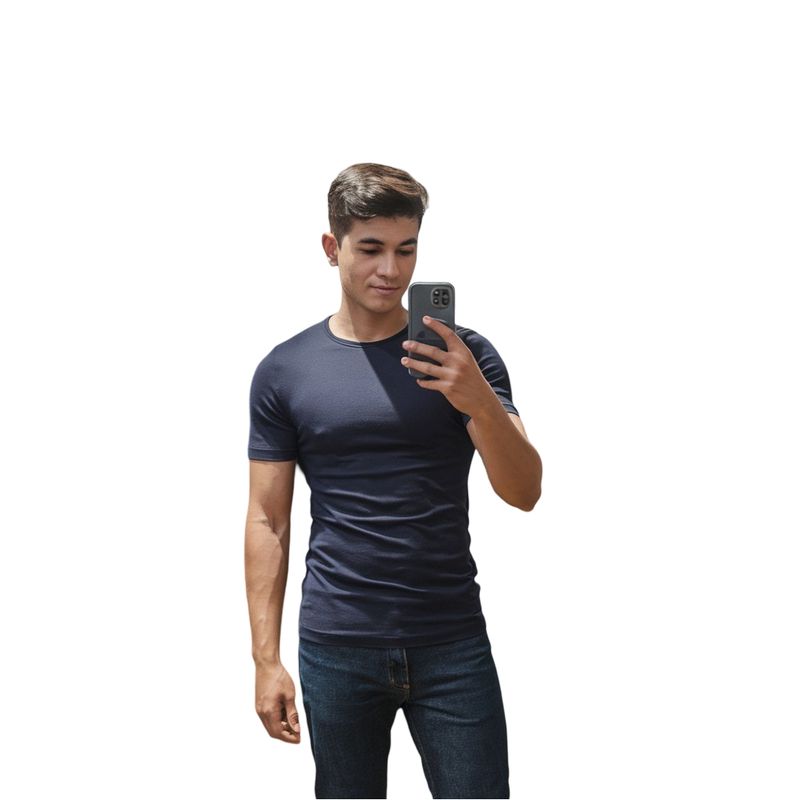 GENERICO - CAMISETA AZUL OSCURA EMPIRE - SLIM FIT