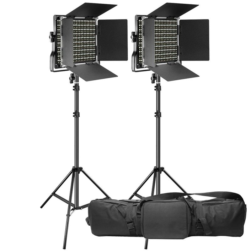 NEEWER - Set Luces Neewer Nw660 Bi-color Continua con Trípodes