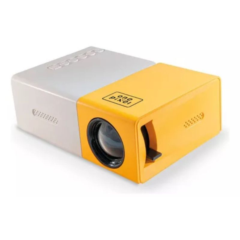 ONE PIXEL - Mini Proyector Led Excelente One Pixel YG300 Amarillo