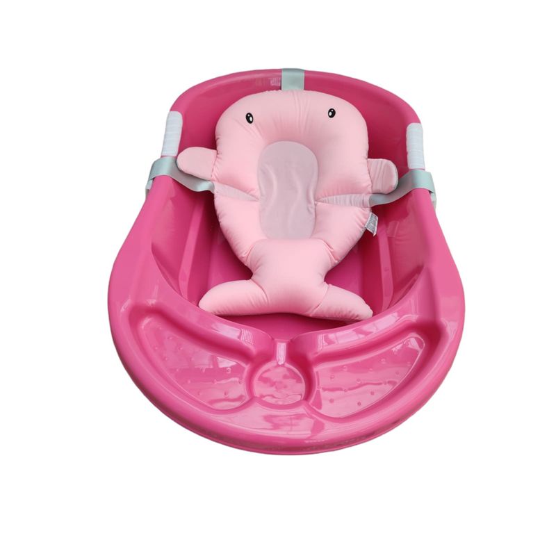 PRODEHOGAR - Tina o Bañera Para Bebe Con Cojin En Silicona Ergonomico