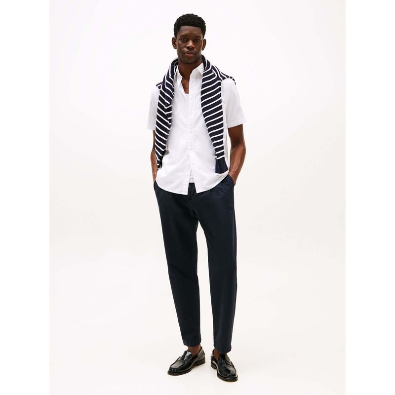 TOMMY HILFIGER - Camisa blanca poplin solida Tommy Hilfiger