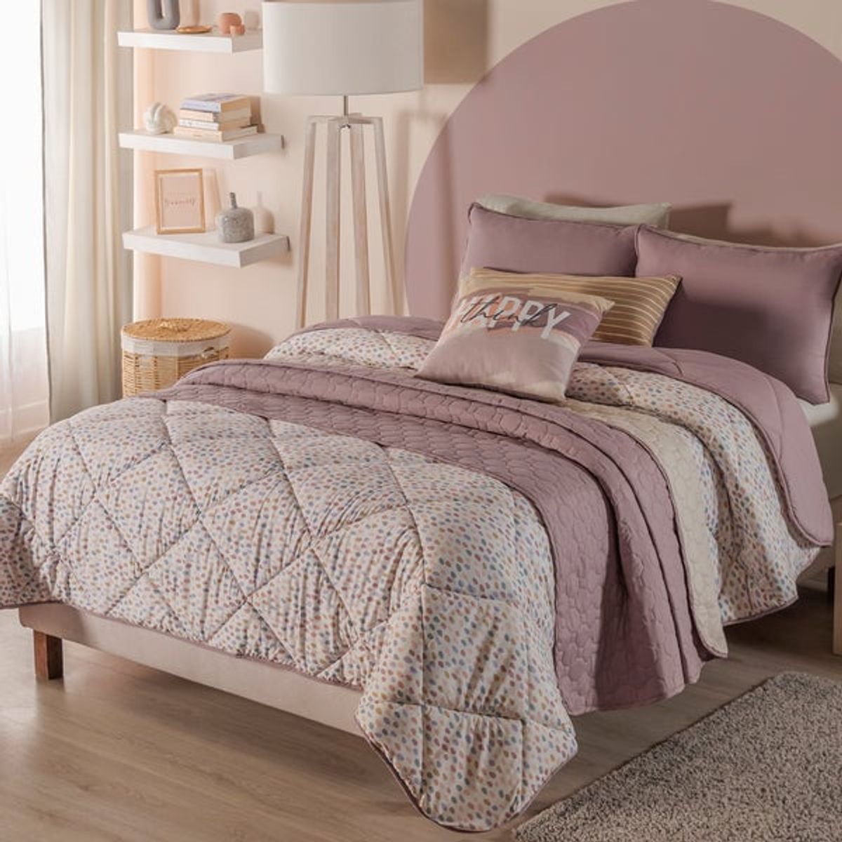 VIANNEY - Juego De Edredón Pretty Talla Queen/Doble XL de Poliéster - Vianney