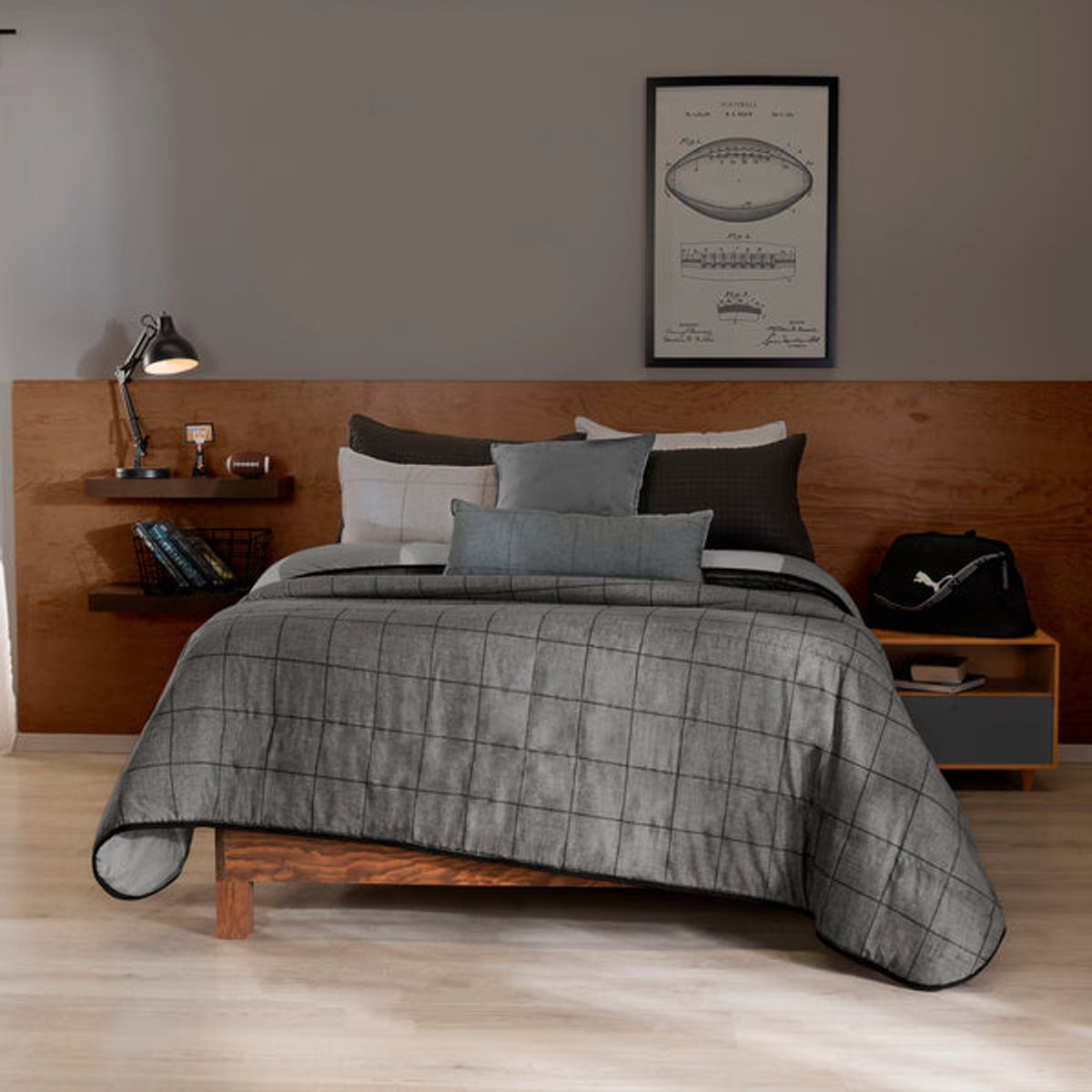 VIANNEY - Juego De Edredón Gales Talla Sencillo Moderno - Vianney