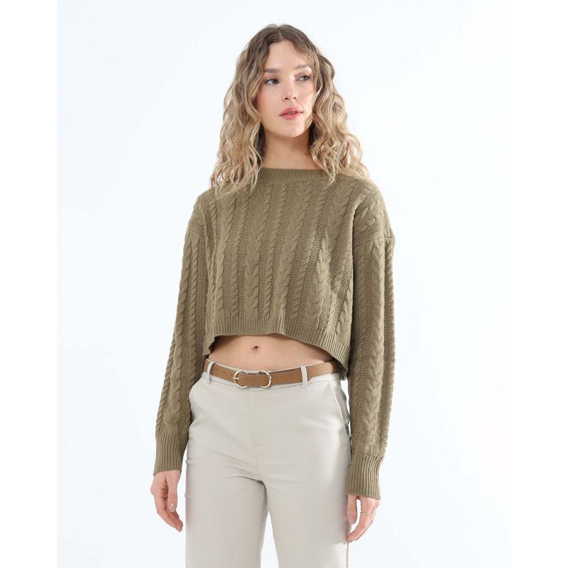 SEVEN SEVEN - Saco Para Mujer Cuello Redondo Color Verde  Marca Seven Seven #28330650