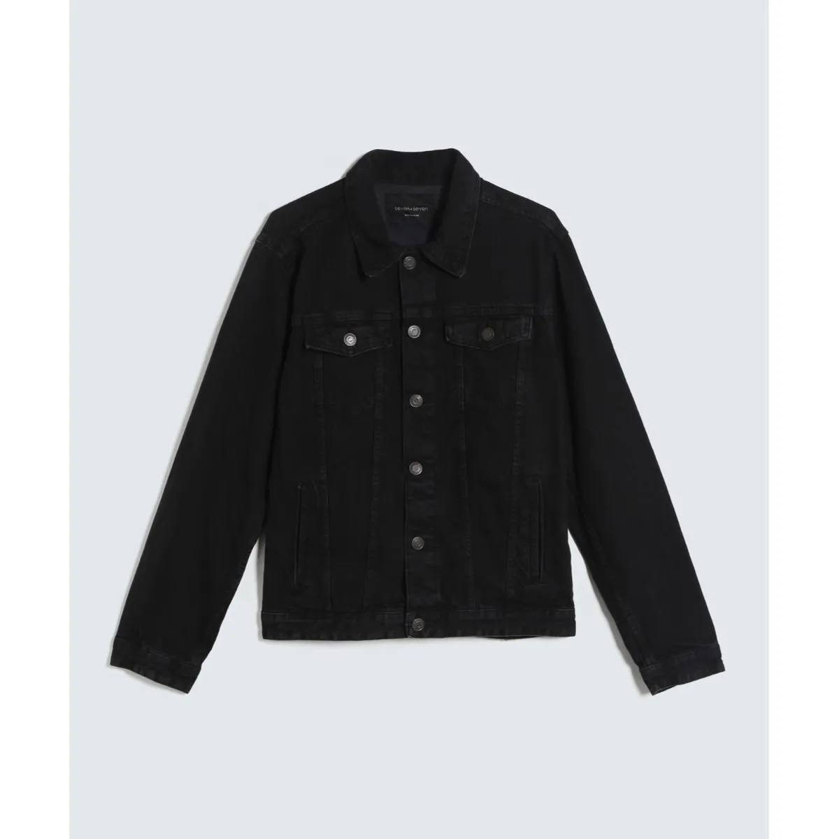 SEVEN SEVEN - Chaqueta Para Hombre Trucker Color Negro Marca Seven Seven #45080370