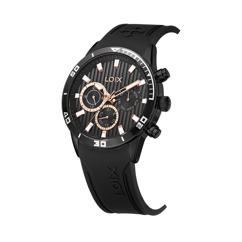 LOIX - Reloj  Hombre L2141-2 Negro con tablero negro