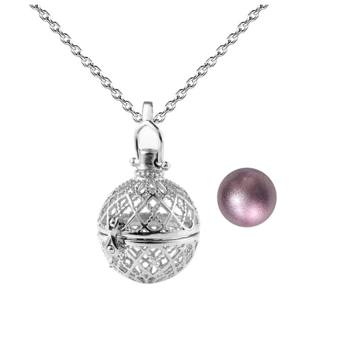 DAYOSHOP - Collar Llamador De Angel Jaula Tribal Cascabel +estuche