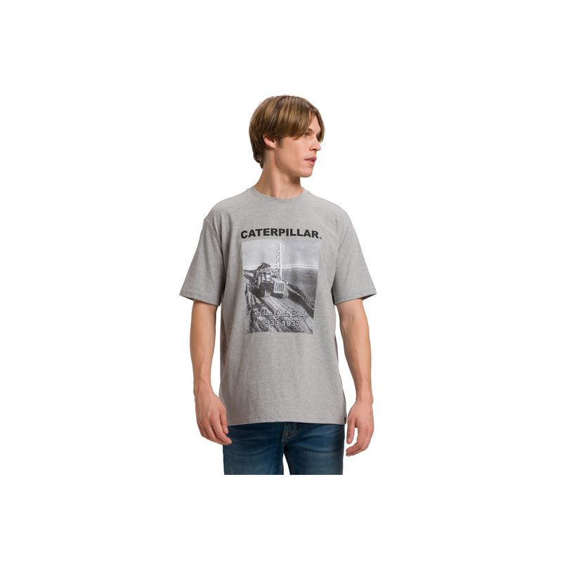 CAT - Camiseta Hombre CAT PROJECTS GRAPHIC TEE Gris CAT.