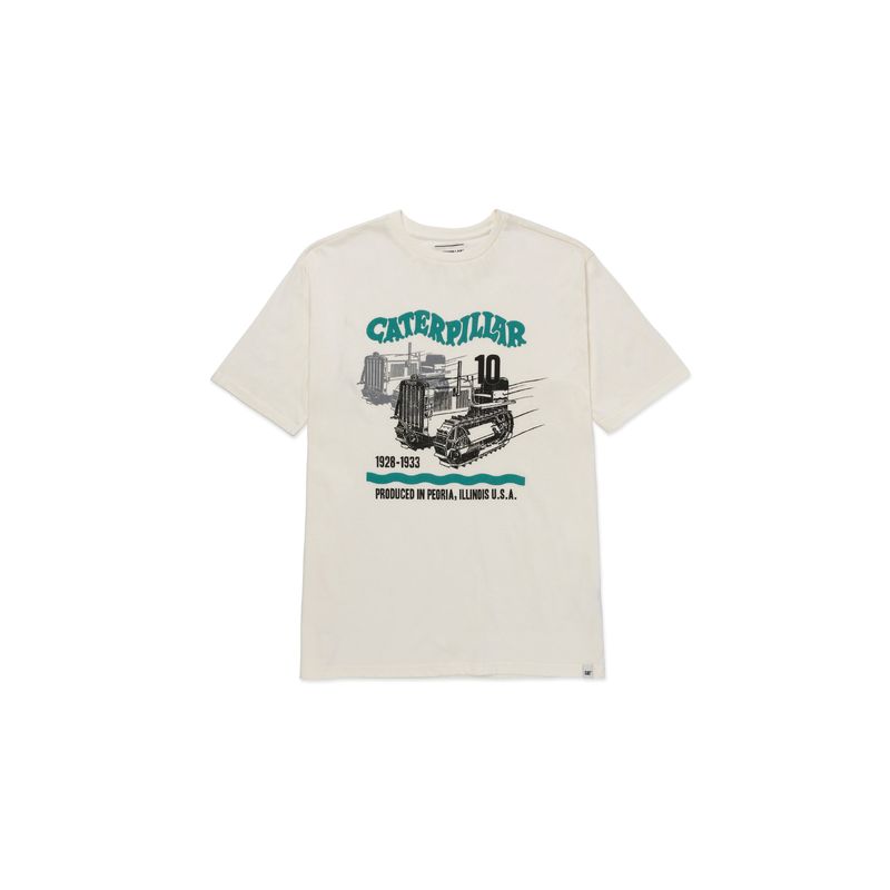 CAT - Camiseta Hombre CAT D SERIES GRAPHC TEE Vainilla CAT.
