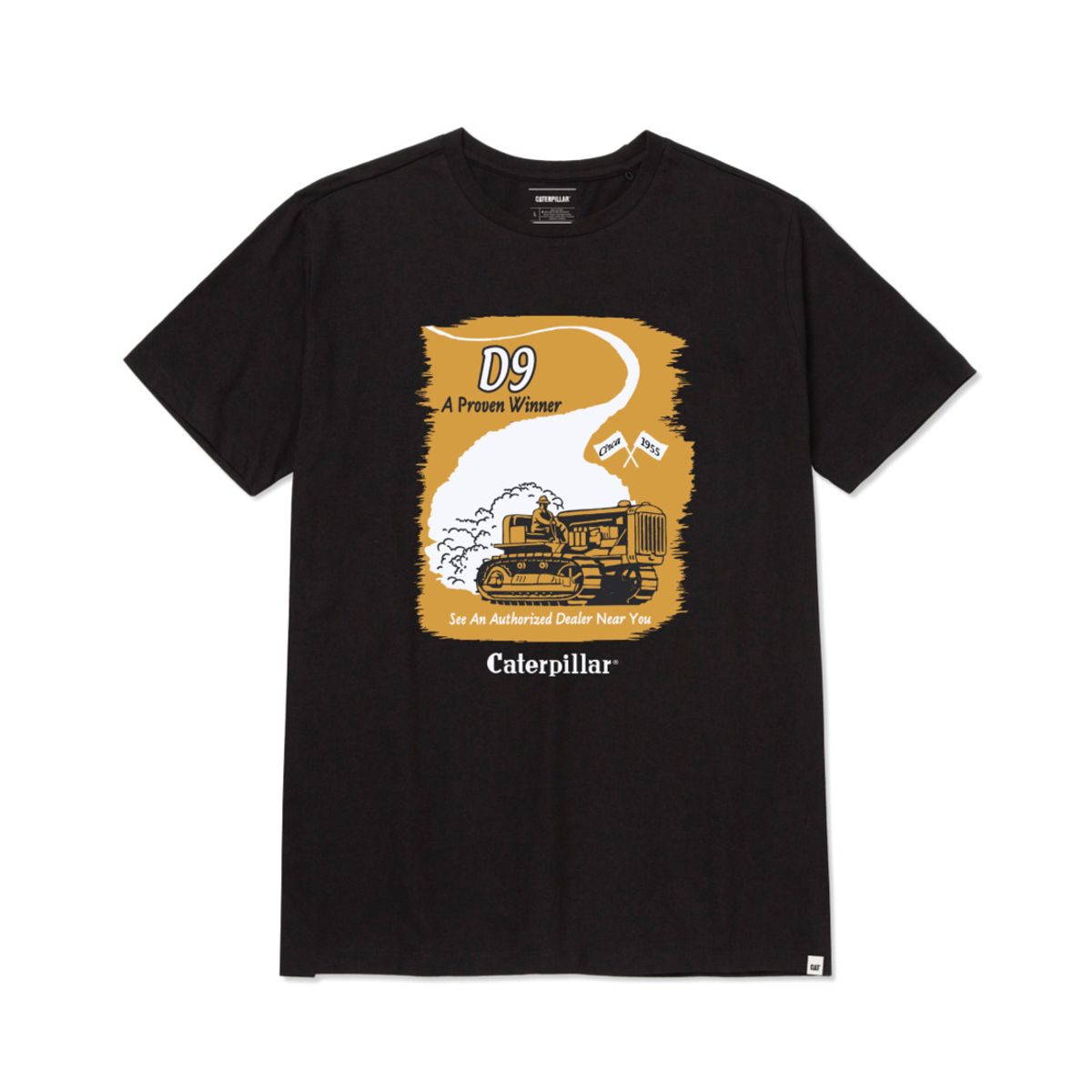 CAT - Camiseta Hombre CAT D Series Graphic Tee Negro CAT
