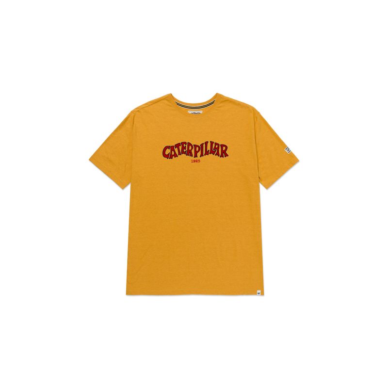 CAT - Camiseta Hombre CAT HERITAGE 1925 GRAPHI Amarillo CAT.