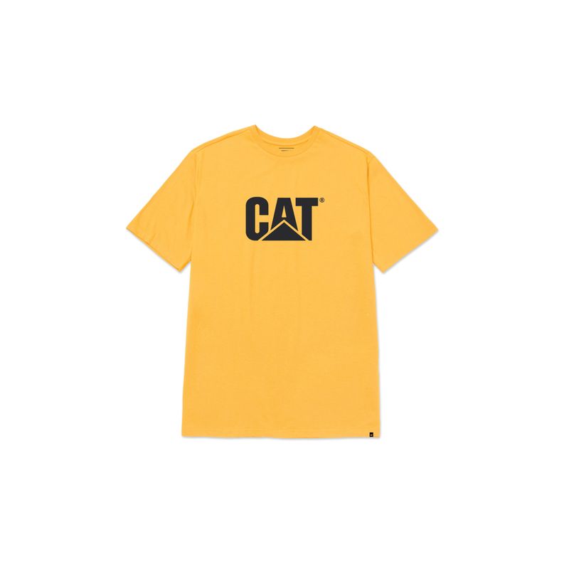 CAT - Camiseta Hombre CAT CAT LOGO TEE Amarillo CAT.