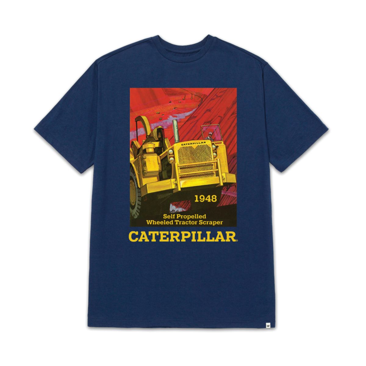 CAT - Camiseta Hombre CAT PROJECTS GRAPHC TEE Azul 1 CAT.