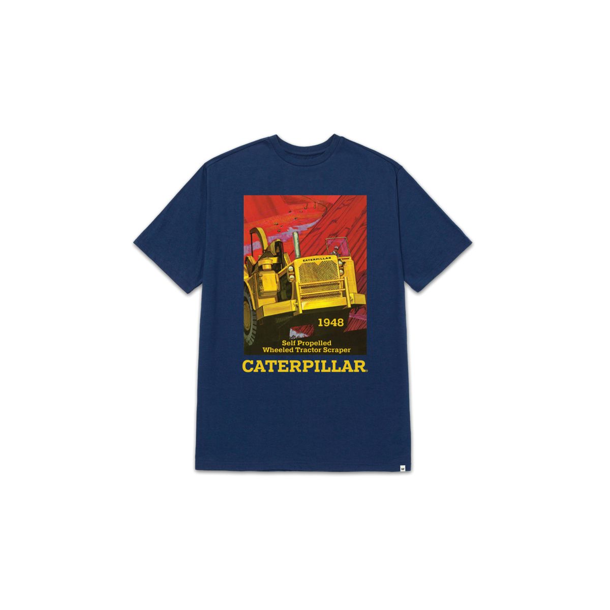 CAT - Camiseta Hombre CAT PROJECTS GRAPHC TEE Azul 1 CAT.