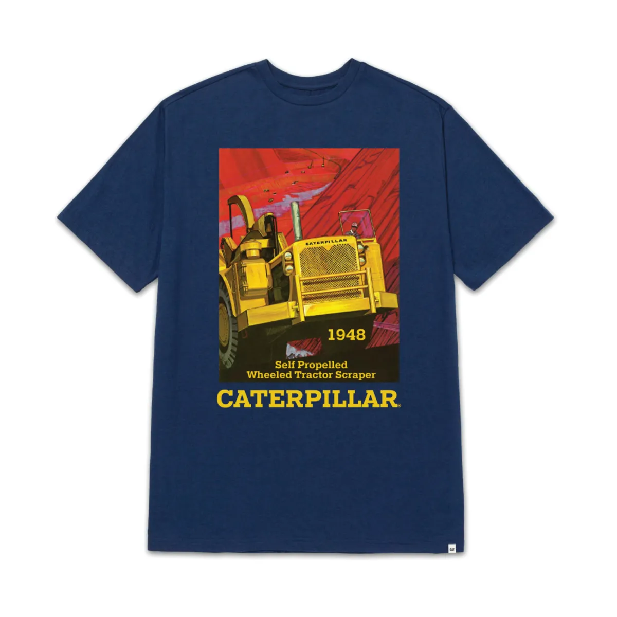 CAT - Camiseta Hombre CAT PROJECTS GRAPHC TEE Azul 1 CAT.