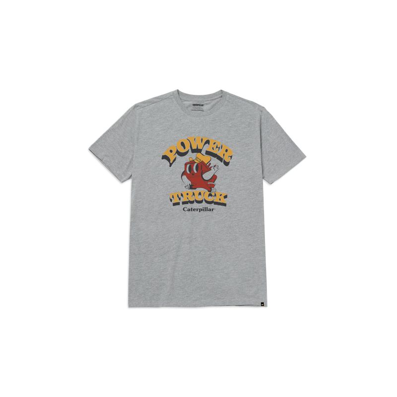 CAT - Camiseta Hombre CAT RETRO DANNY DIESL G Gris CAT.