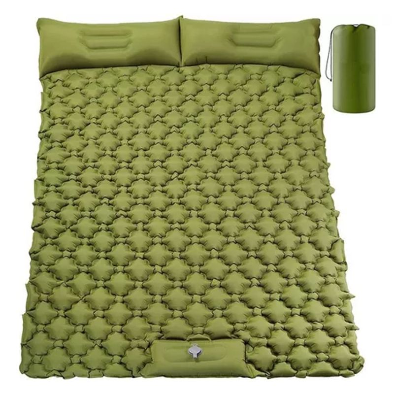 GENERICO - Colchón Doble Inflable Almohada Dormir Aire Libre Campamento