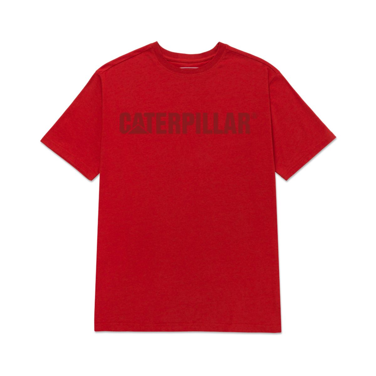 CAT - Camiseta Hombre CAT CATERPILLAR LOGO TEE Rojo CAT.