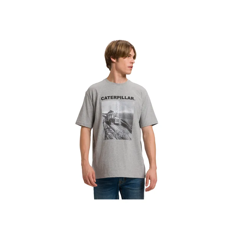 CAT - Camiseta Hombre CAT PROJECTS GRAPHIC TEE Gris CAT.