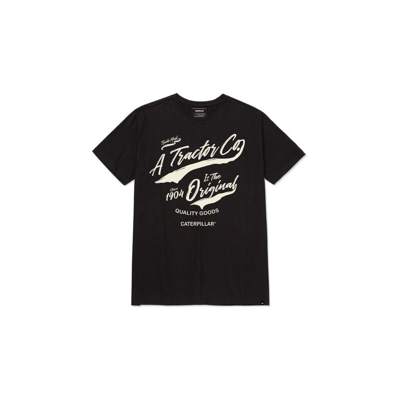 CAT - Camiseta Hombre CAT HISTORIC TRADITIONS Negro CAT.