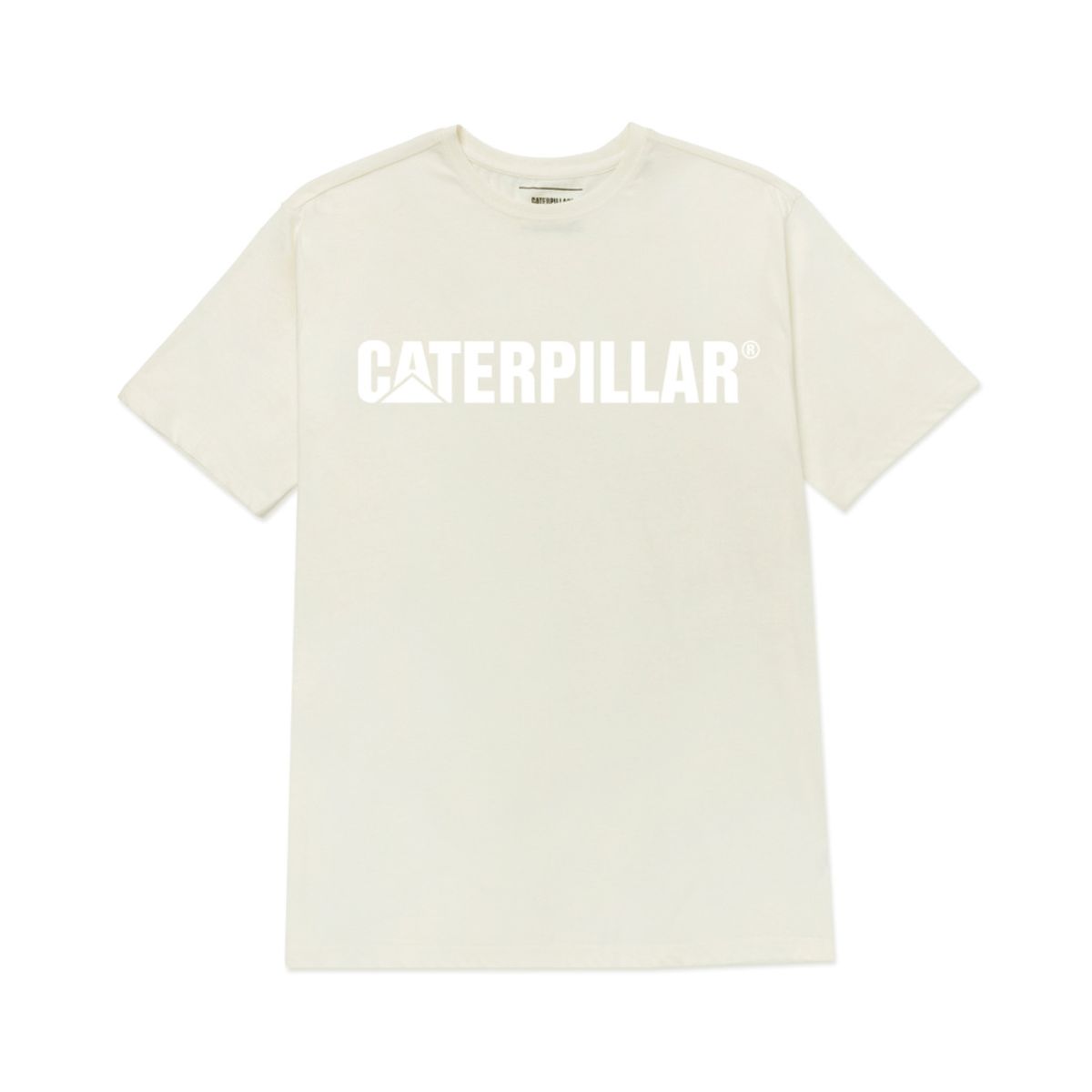 CAT - Camiseta Hombre CAT CATERPILLAR LOGO TEE Beige CAT.