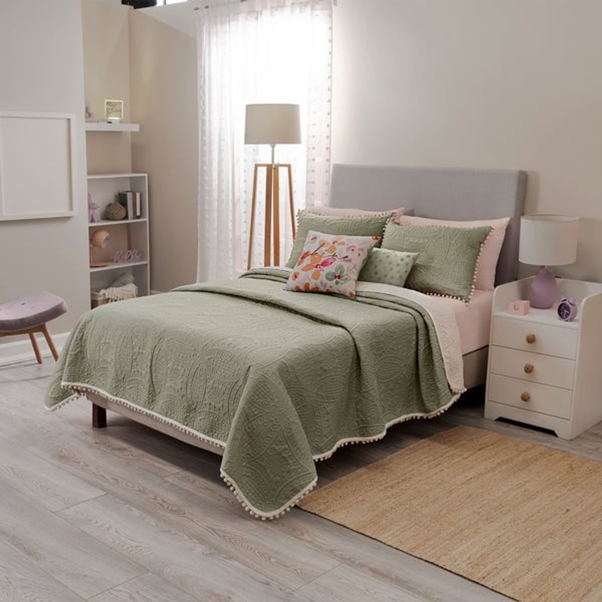 VIANNEY - Juego de Edredón Jade Sencillo Vianney