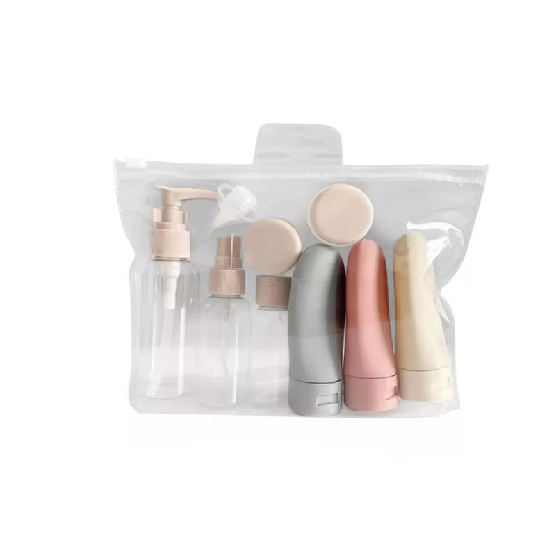 GENERICO - Botellas De Viaje Mujer, Kit Viajero, 8 Pcs Contenedores