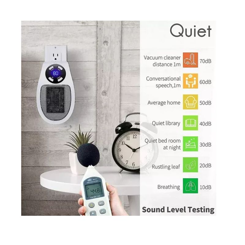 GENERICO - Mini Calefactor Ventilador Eléctrico Aire Caliente Portátil