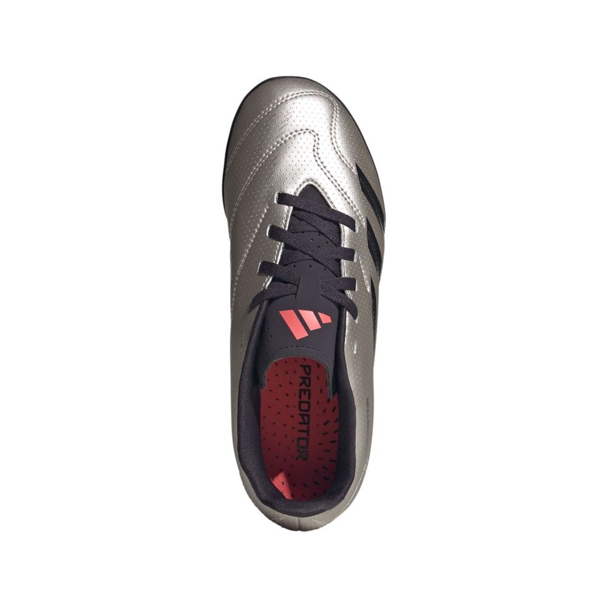 ADIDAS - Guayos adidas Niño Predator Club - Plateado-Negro