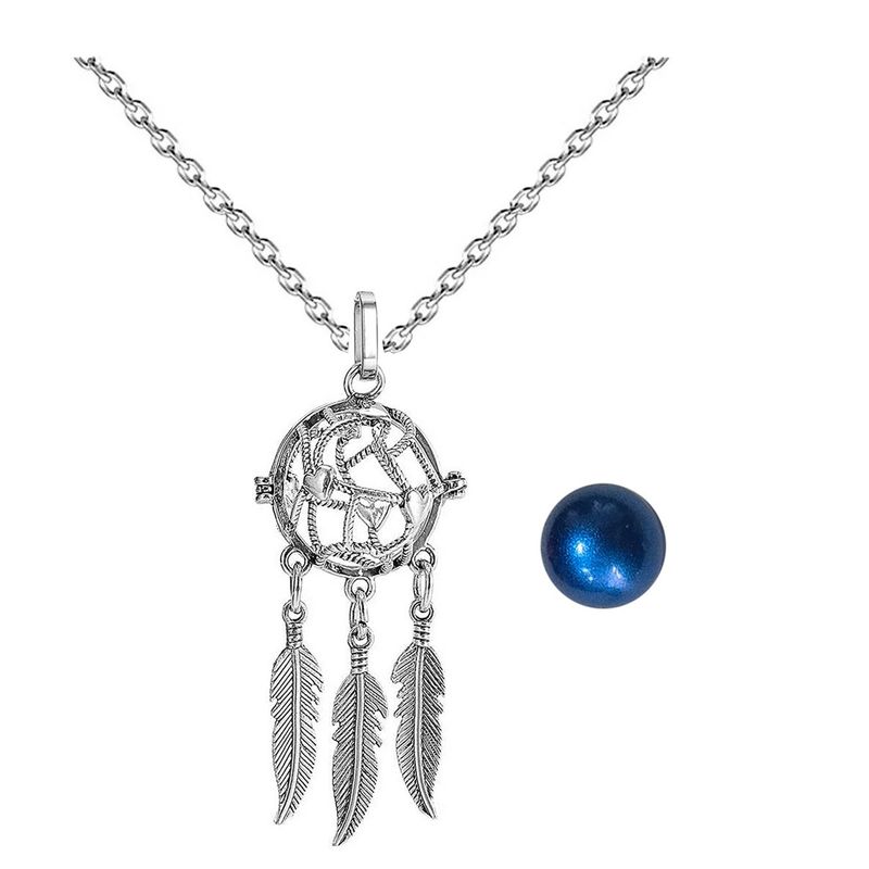 DAYOSHOP - Collar Llamador De Angel Corazon Tejido Cascabel + Estuche