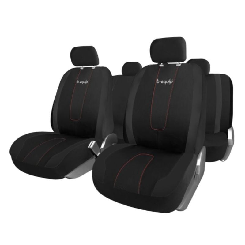 B EQUIP - Set Fundas Cubre Asiento Forro Carro B-equip ADV1462BK