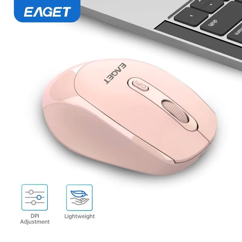 GENERICO - Mouse Inalambrico 1600 Dpi Eaget Usb 2.4g Con Bluetooth