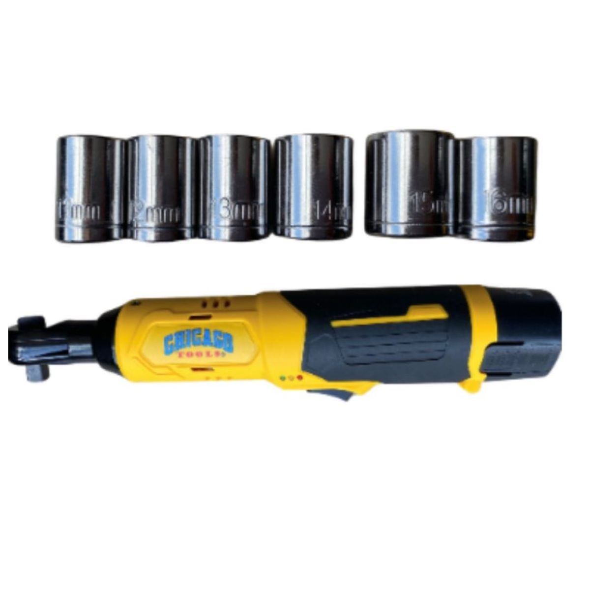 CHICAGO - Llave Ratche 3/8 Recargable 12v Chicago 2 Baterias