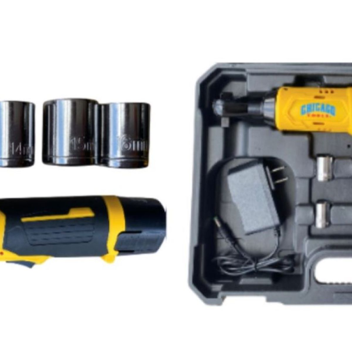 CHICAGO - Llave Ratche 3/8 Recargable 12v Chicago 2 Baterias