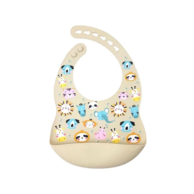 GENERICO - Babero De Silicona Con Bolsillo Para Bebe Nuevo