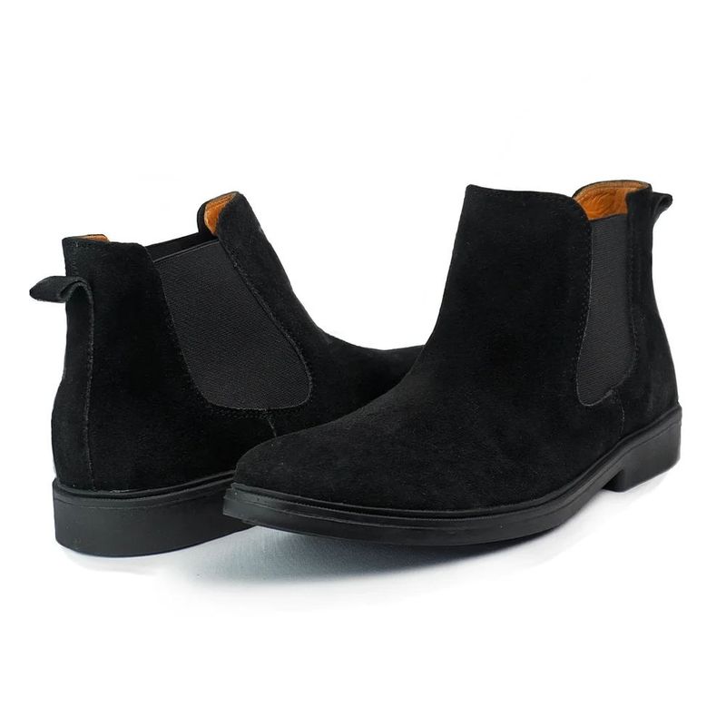 GENERICO - Bota To Brogues cuero carnaza color negro