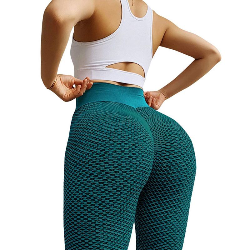 GENERAL - Pantalón Leggins Yoga Deportivo Mallas Levanta Cola Verde.