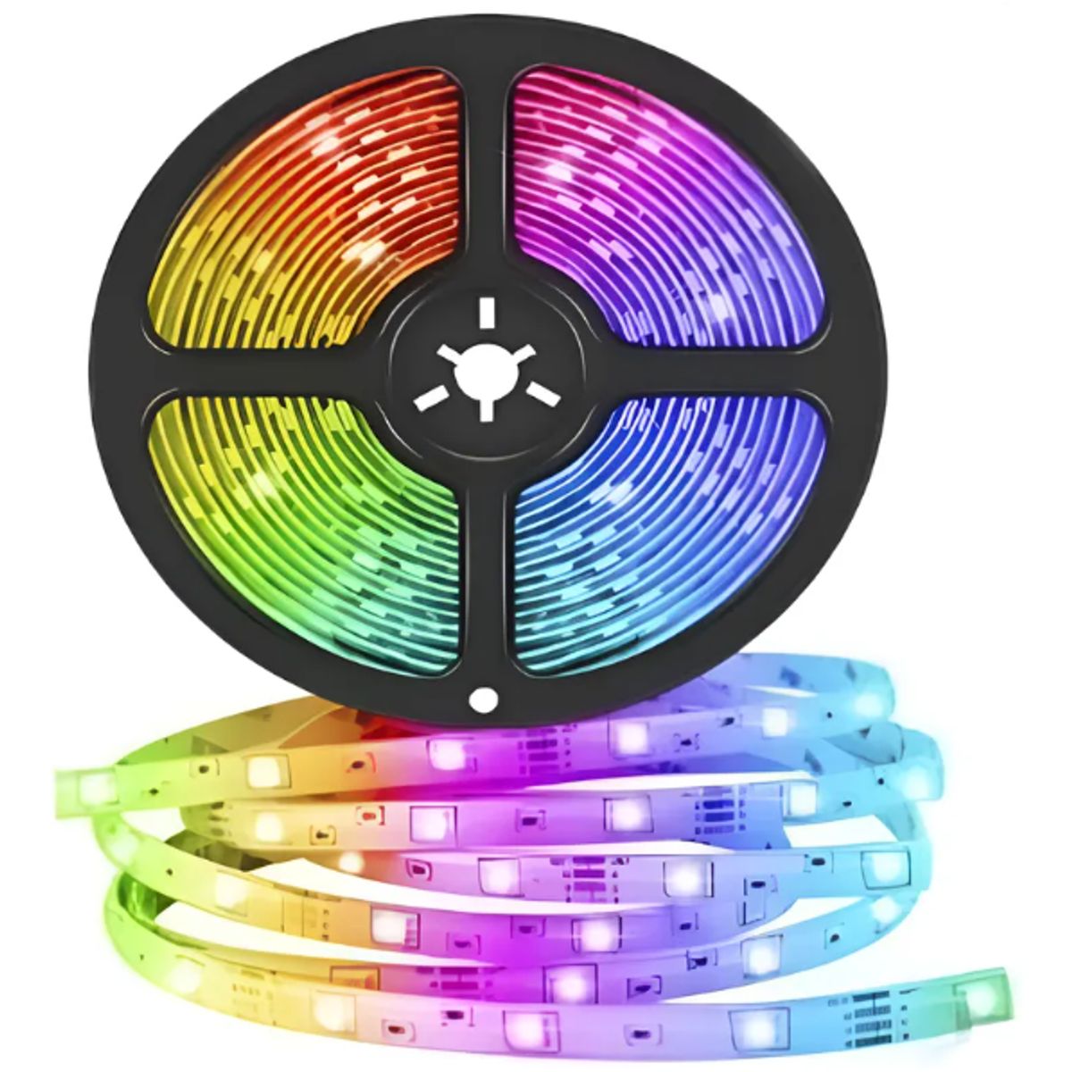GENERICO - Cinta Led Rgb 5mts Bluetooth Ritmica App Y Control